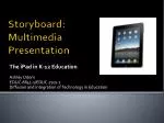 Storyboard: Multimedia Presentation - slide 1