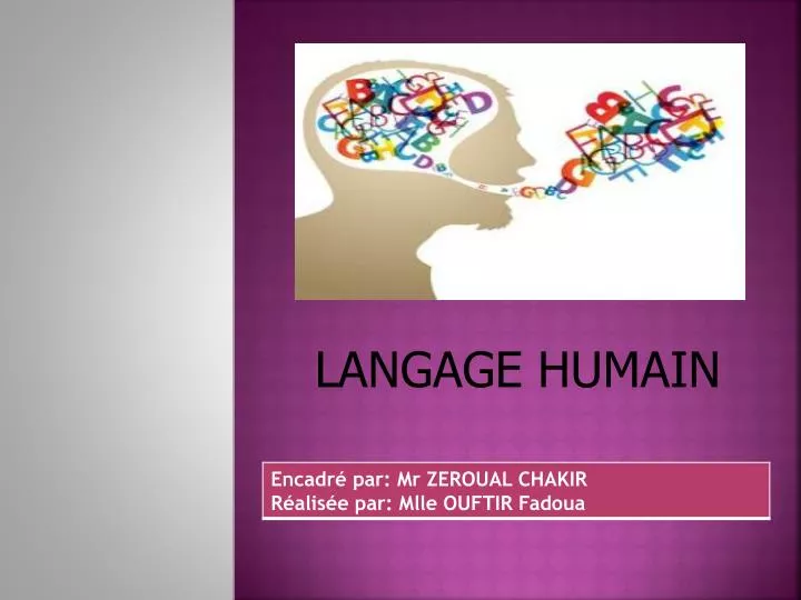 langage humain