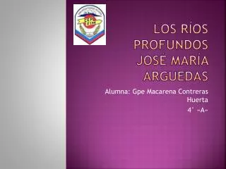 los r os profundos jos mar a arguedas