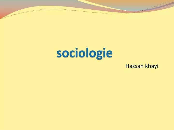 sociologie