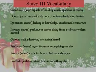 Stave III Vocabulary