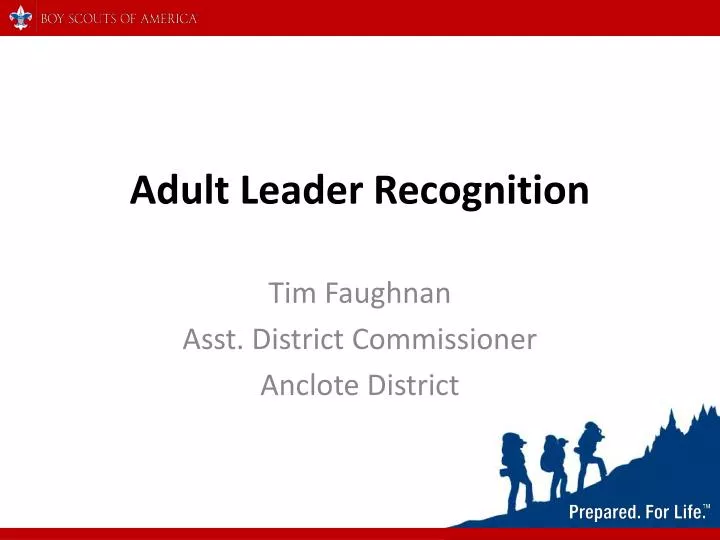 adult leader recognition