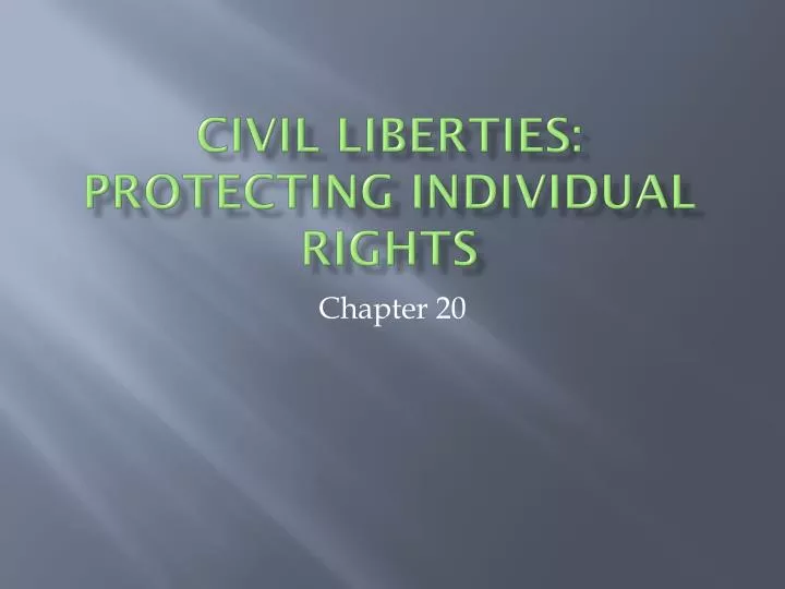 civil liberties protecting individual rights