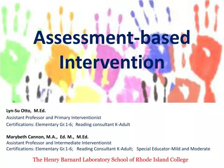 assessment based intervention
