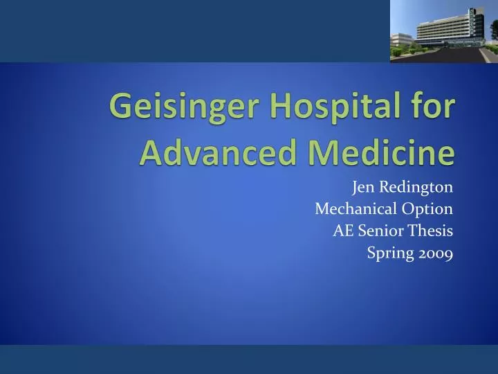 geisinger hospital for advanced m edicine
