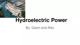 Hydroelectric Power