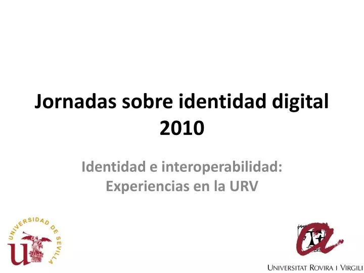 jornadas sobre identidad digital 2010