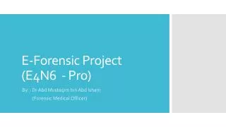 E-Forensic Project (E4N6 - Pro)