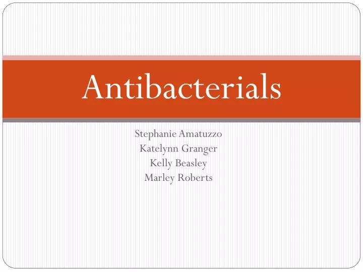 antibacterials