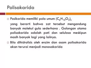 polisakarida