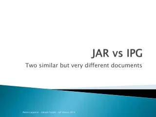 JAR vs IPG