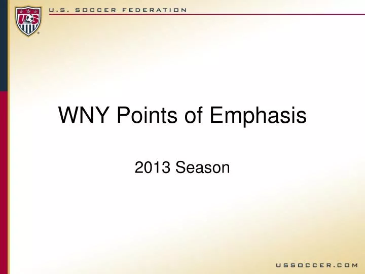 wny points of emphasis