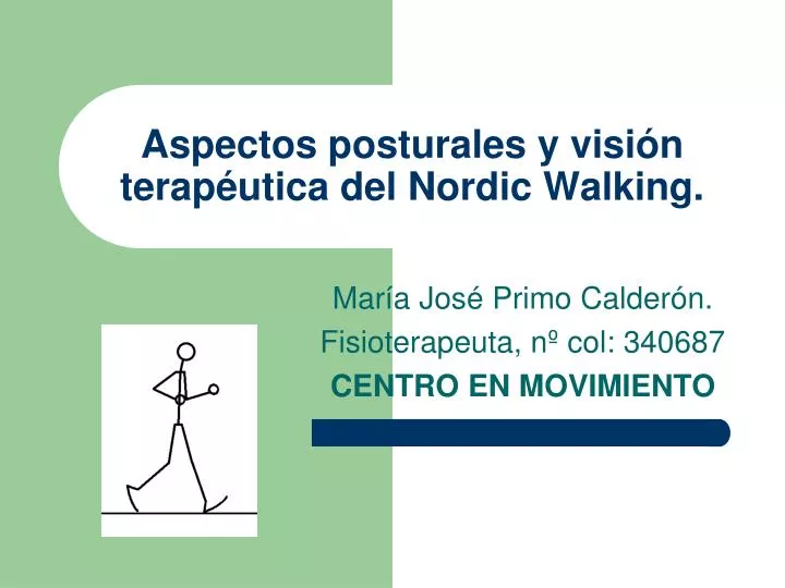 aspectos posturales y visi n terap utica del nordic walking