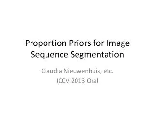 Proportion Priors for Image Sequence Segmentation