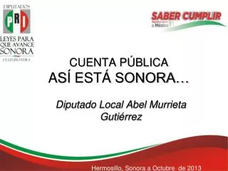 cuenta p blica as est sonora