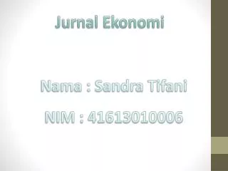 Jurnal Ekonomi