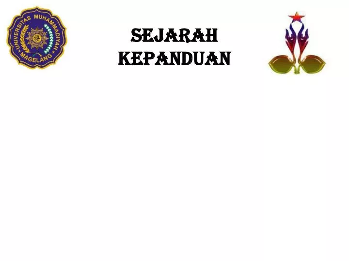 sejarah kepanduan