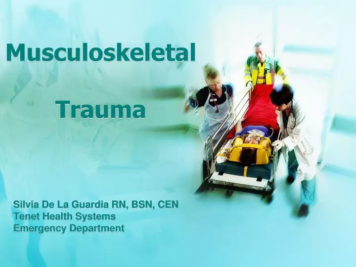 musculoskeletal trauma