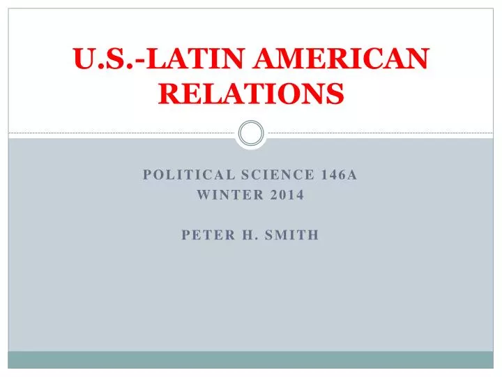 u s latin american relations