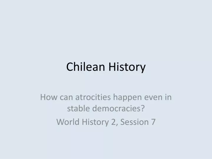 chilean history