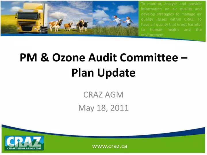 pm ozone audit committee plan update