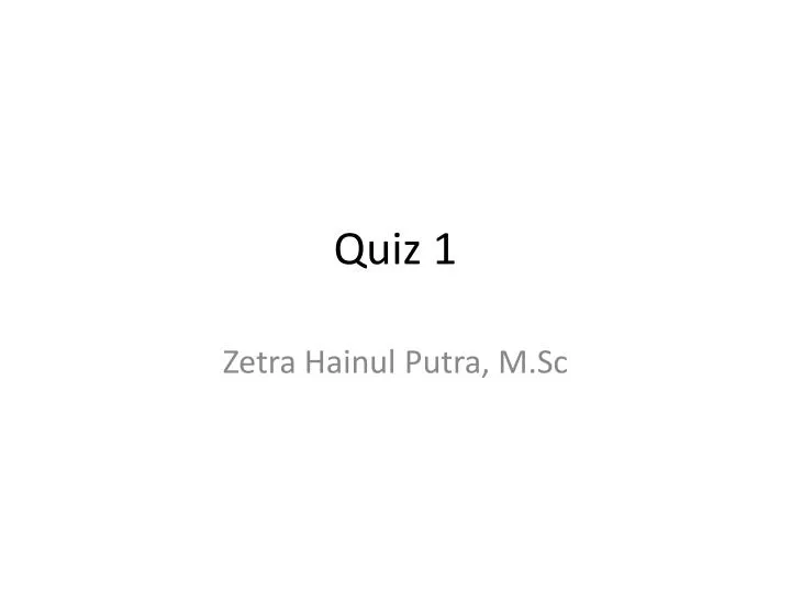 quiz 1