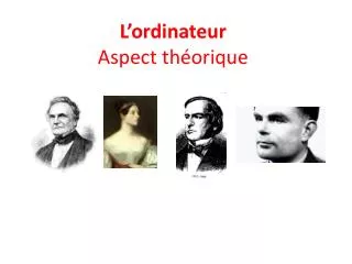 l ordinateur aspect th orique
