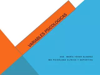 variables psicologicas