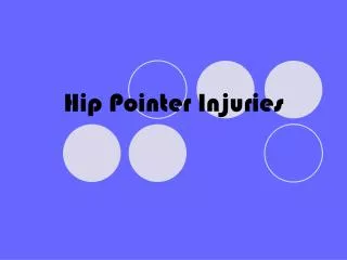 Hip Pointer Injuries