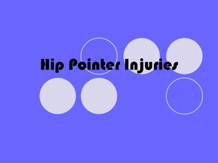 hip pointer injuries