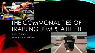 The Commonalities of training jumps athlete