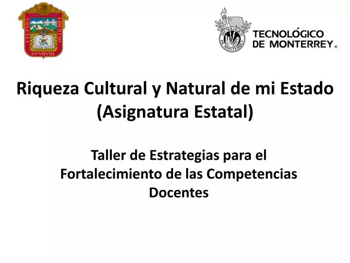 riqueza cultural y natural de mi estado asignatura estatal