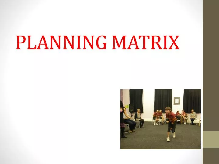 planning matrix