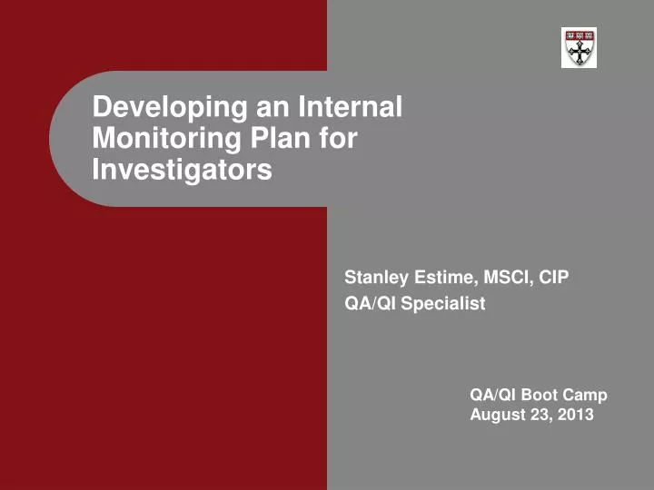 stanley estime msci cip qa qi specialist