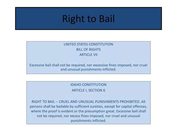 right to bail