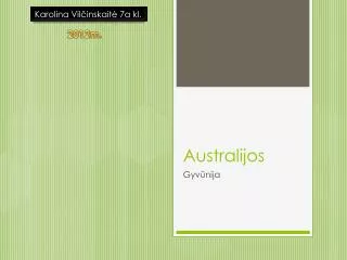 Australijos