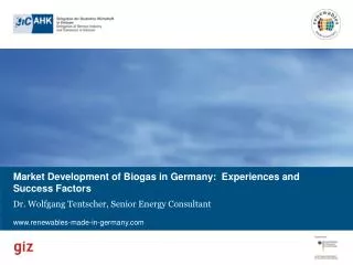 Market Development of Biogas in Germany: Experiences and Success Factors