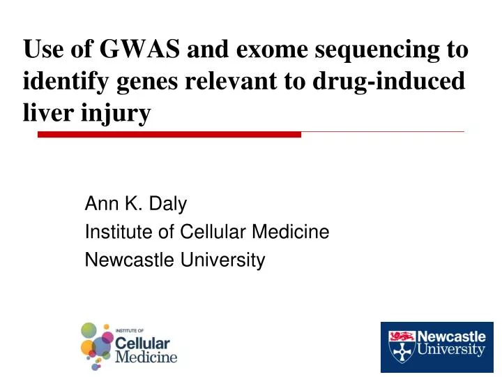 use of gwas and exome sequencing to identify genes relevant to drug induced liver injury