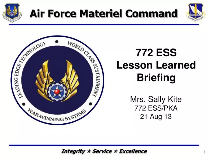 772 ess lesson learned briefing