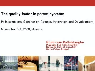 The quality factor in patent systems
