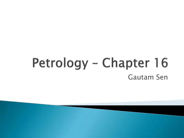 petrology chapter 16