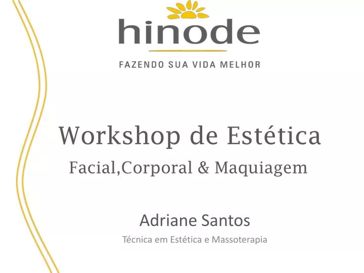 workshop de est tica facial corporal maquiagem