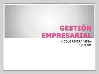 gesti n empresarial