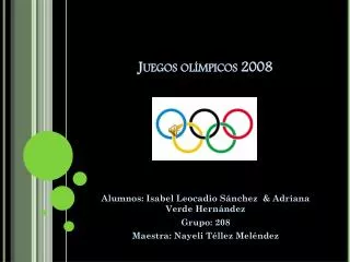 juegos ol mpicos 2008