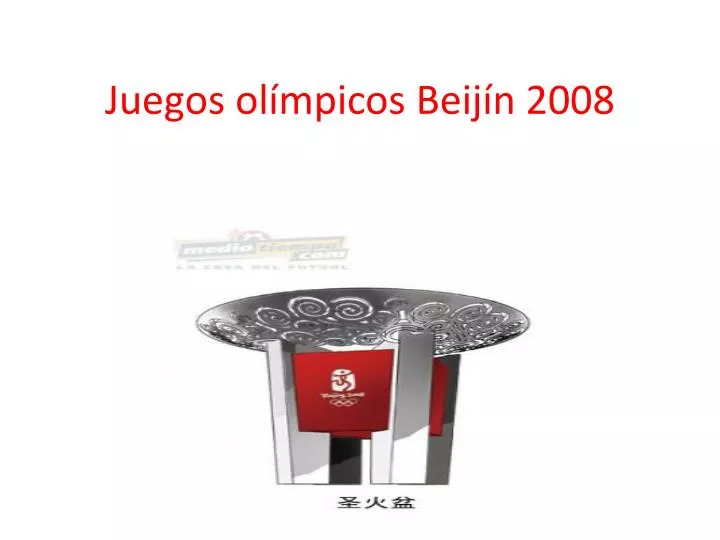 juegos ol mpicos beij n 2008