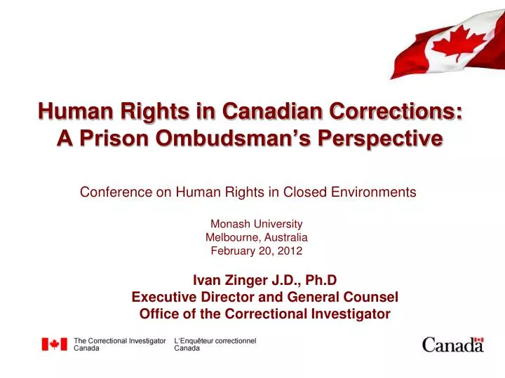 human rights in canadian corrections a prison ombudsman s perspective