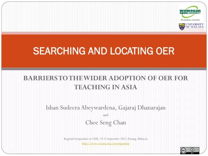 searching and locating oer