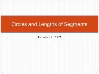Circles and Lengths of Segments