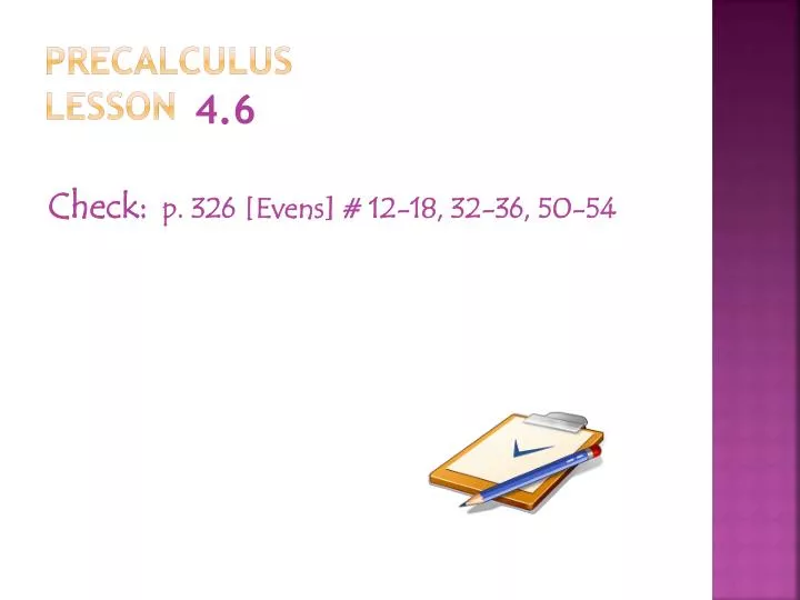 precalculus lesson