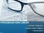 PERSAMAAN NON LINEAR - slide 1